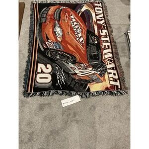 Nascar Tony Stewart 20 Tapestry Throw Blanket Home Depot Race Car Driver